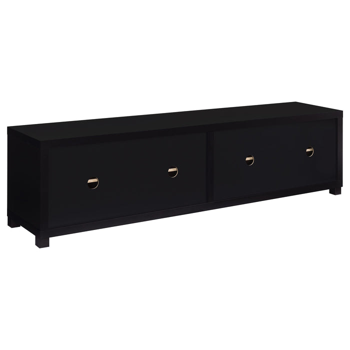 Sachin 3-piece Entertainment Center 79-inch TV Stand Black