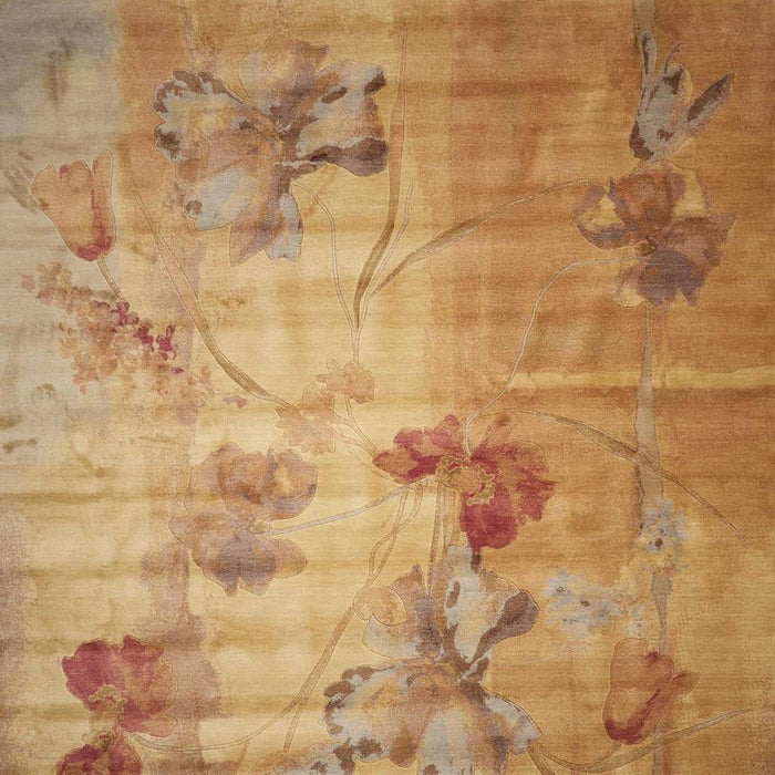 5' X 7' Floral Area Rug (556132) - Beige / Red / Orange