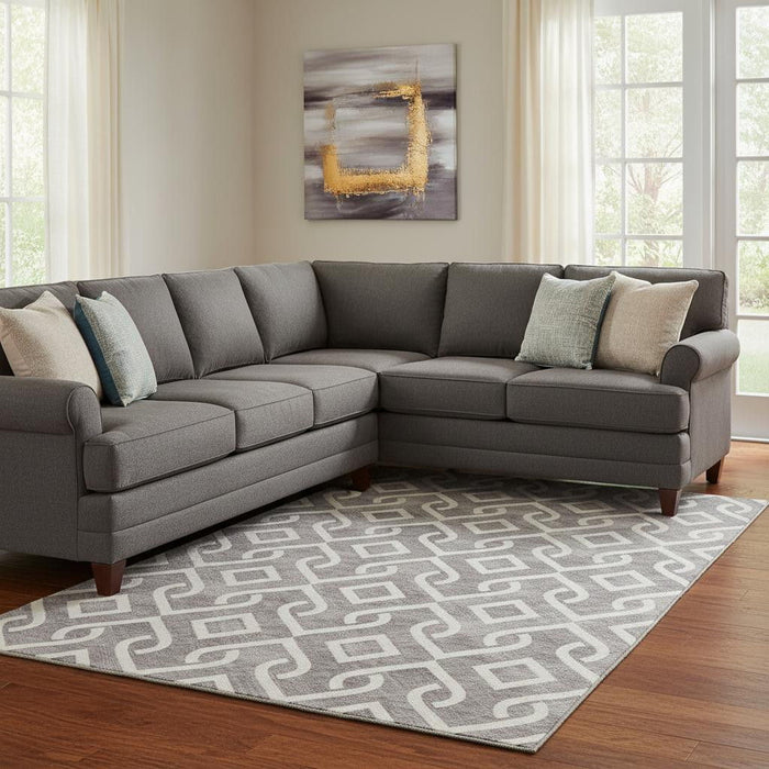 10' X 14' Geometric Washable Area Rug With UV Protection (652515) - Gray / Ivory