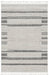 HomeRoots 9' x 13' machine woven abstract color block indoor area rug in ivory and gray with modern geometric design.