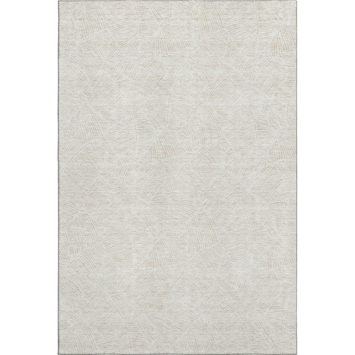 10' X 14' Floral Washable Area Rug With UV Protection (672617) - Ivory / Beige