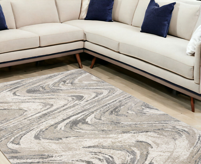 8' x 13' Polypropylene Area Rug - Natural