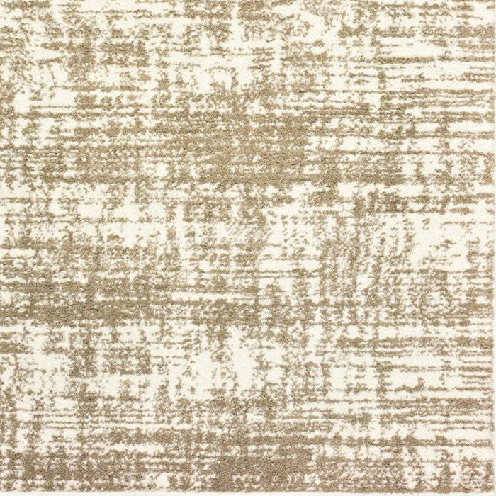 7' x 10' Shag Power Loom Area Rug - Ivory