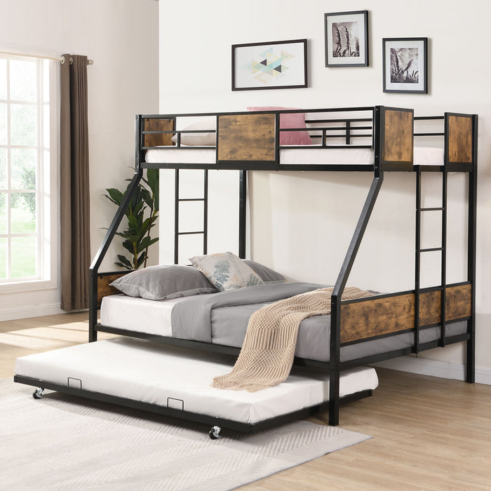Giga modern metal bunk bed with dual side ladder and sleek metal design, ideal for space-saving bedroom furniture.