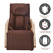 Giga brown rocking lounge chair with full massage functions, air pressure comfort, and cushioned seat for relaxing comfort.
