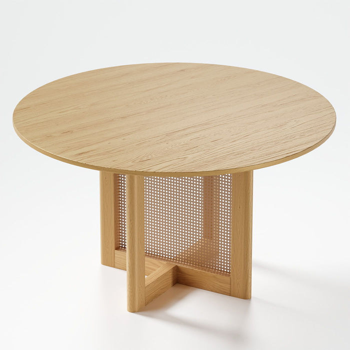 52" Solid Wood Rounded Bar Table - Yellow