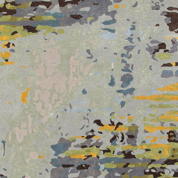 10' X 13' Abstract Hand Tufted Area Rug - Gray