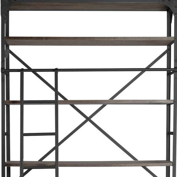 Four Tier Ladder Bookcase (380589) - Brown
