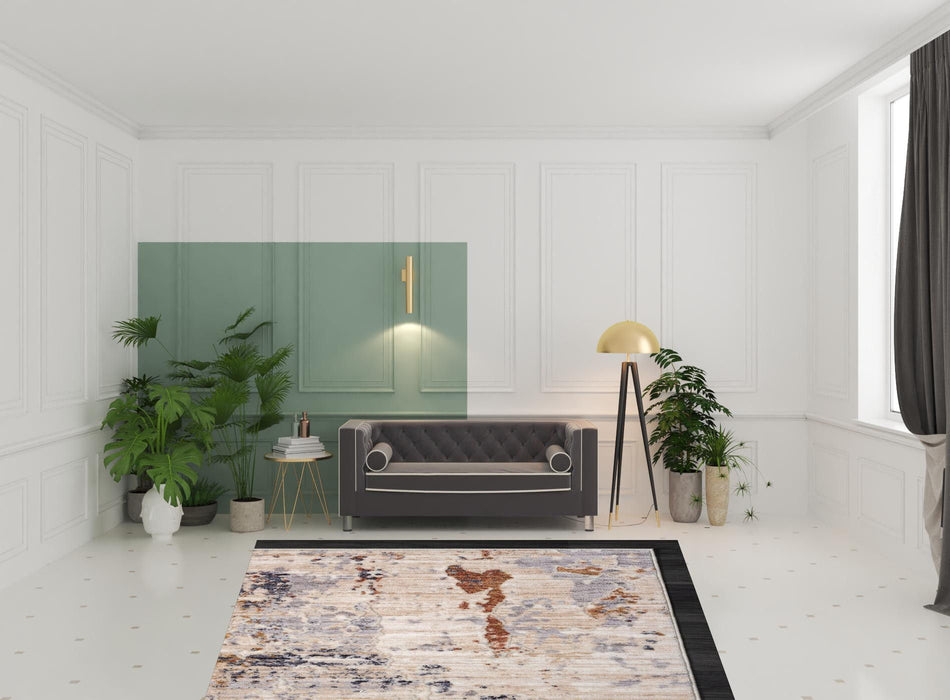 8' x 10' Abstract Area Rug - Beige