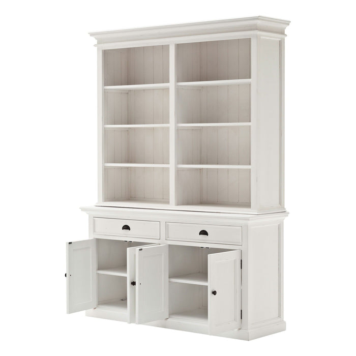 Side Board With Hutch - White