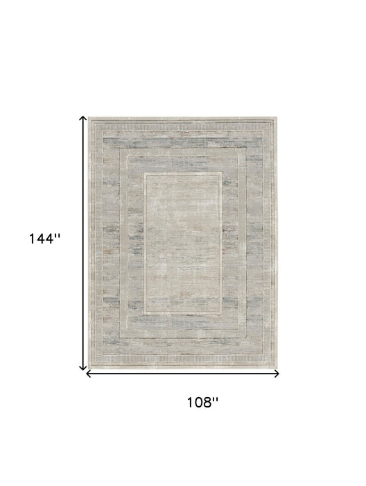 9' X 12' Geometric Area Rug (551376) - Cream