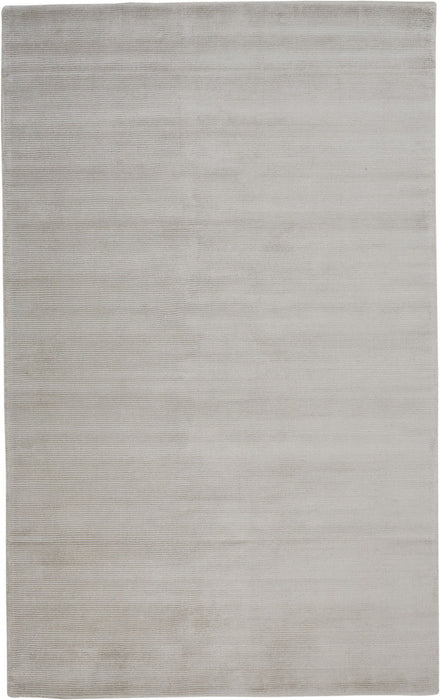 5' x 8' Hand Woven Area Rug - Gray And Silver