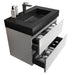 Giga Alice wall-mounted bathroom vanity with large storage, one-piece sink basin, modern design, without drain or faucet.