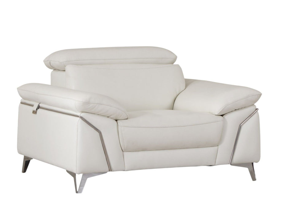 Fashionable Leather Chair - White
