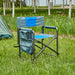 Giga padded folding outdoor arm chair with storage pockets, lightweight oversized design for camping, picnics, and outdoor activities.