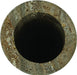 Lochlan travertine vase by Meridian Furniture, decorative ceramic vase with textured surface, ideal for modern home decor