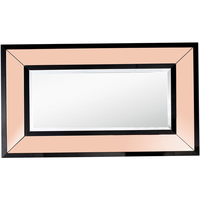 26" Framed Accent Mirror - Gold Rose