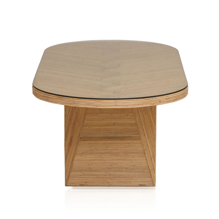 Caren - Oval Dining Table - Natural