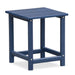 Giga navy blue outdoor Adirondack arm chair made of HDPE, designed for relaxing on patio, garden, or backyard deck.