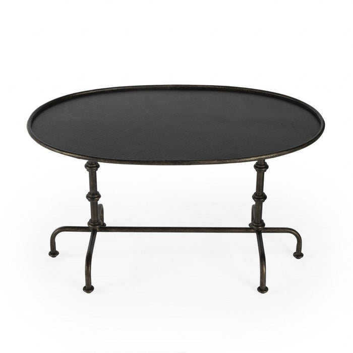 Metal Coffee Table - Dark Brown