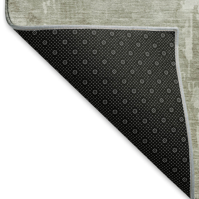 10' X 14' Abstract Washable Area Rug With UV Protection (692571) - Linen / Beige
