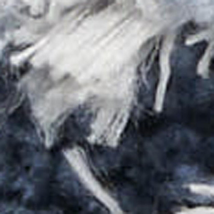7' X 9' Transitional Abstract Shag Area Rug - Light Blue