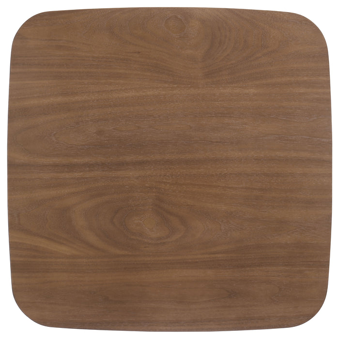 CoasterEssence Radley 3-piece rectangular coffee table set in natural walnut finish