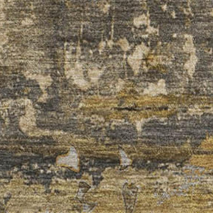 10' X 14' Abstract Washable Area Rug With UV Protection (648862) - Coffee / Gray
