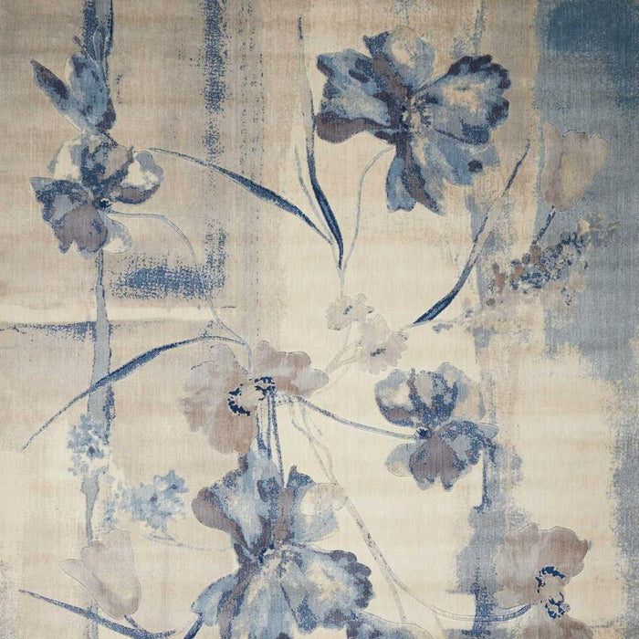 8' X 11' Floral Area Rug (556078) - Beige / Blue