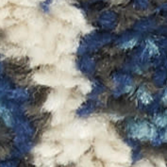 9' X 12' Floral Area Rug - Blue And Gold