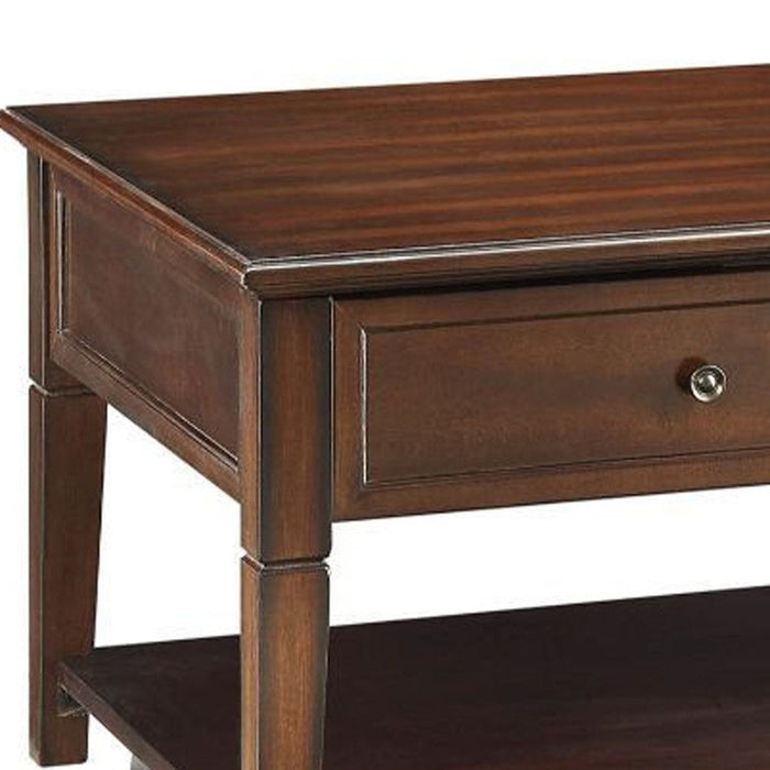 Manufactured Wood Rectangular Lift Top Coffee Table With Shelf - Walnut