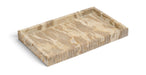 Meridian Furniture Hannah genuine marble tray featuring a sleek rectangular design with polished marble surface and minimalist style.