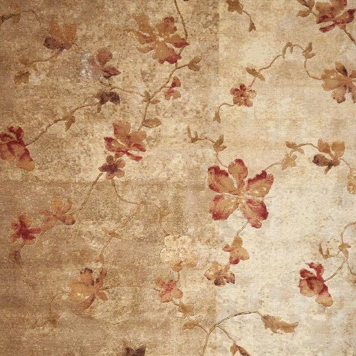 10' X 13' Floral Area Rug (551352) - Tan / Beige