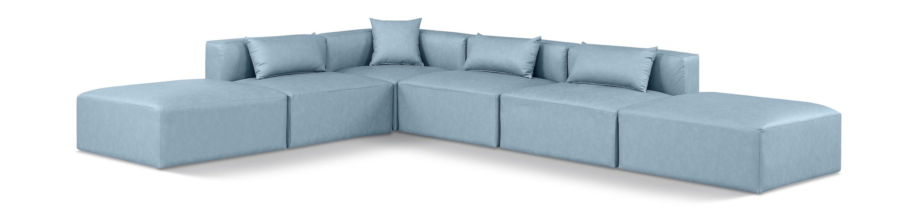 Cube - 6 Piece Modular Corner Armless Sectional
