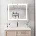 Giga medicine cabinet with LED vanity mirror, anti-fog, waterproof, dimmable touch switch, sleek bathroom storage solution