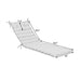 Giga 2-piece outdoor chaise lounge chair cushions set with comfortable back and seat cushions for outdoor furniture.