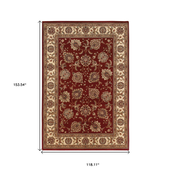 10' X 13' Oriental Area Rug - Red