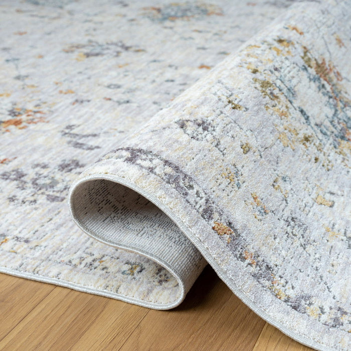 10' X 14' Floral Area Rug (738082) - Gray / Blue