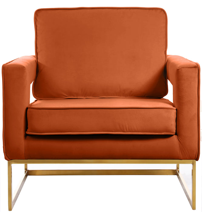 Noah - Accent Chair with Gold Legs
