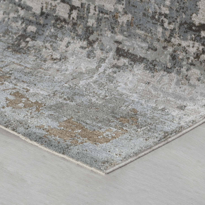 9.3' x 12.5' Abstract Power Loom Area Rug - Beige