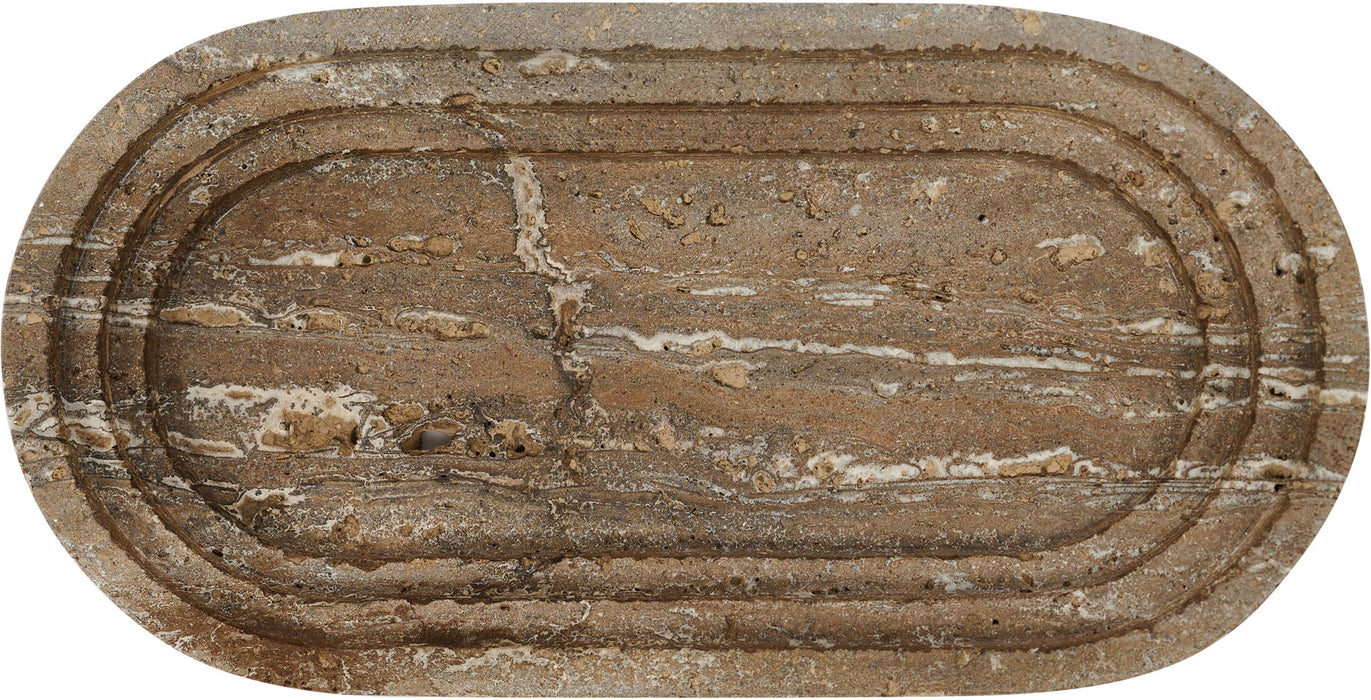 Marble tray by Meridian Furniture, Maximus collection, featuring a sleek, genuine marble surface with polished edges.