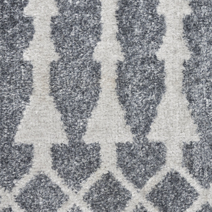 4' X 6' Geometric Area Rug (569695) - Blue