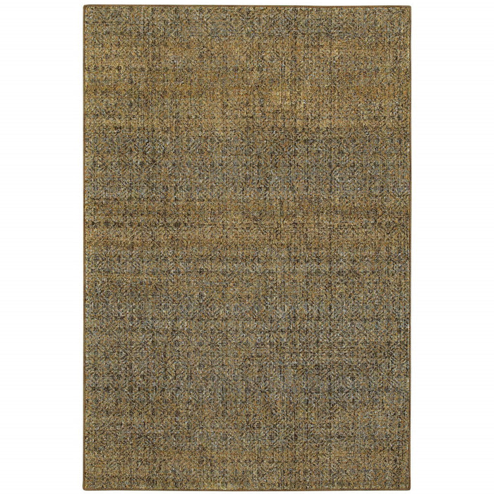 8' x 11' Geometric Power Loom Area Rug - Green