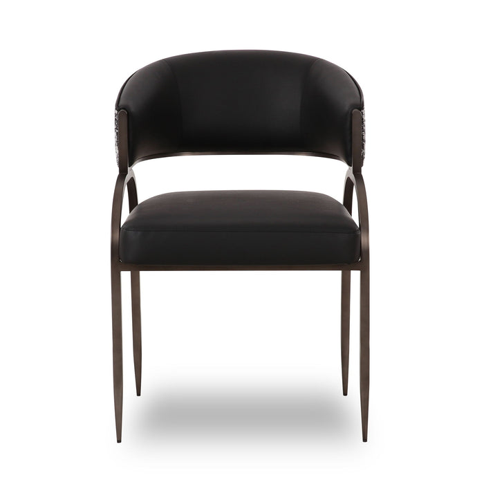 Tatum - Vegan Leather 2-Tone Dining Chair