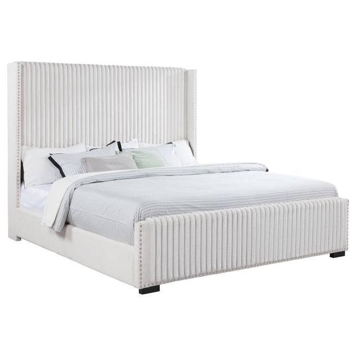 Natasha - Upholstered California King Bed - Cream