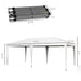 Giga Outsunny 10x19.2-foot heavy-duty pop-up canopy tent with sun shade, outdoor shelter, and carry bag for events and parties.