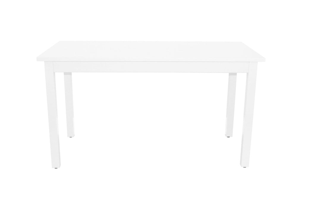 48" Solid Wood Dining Table - White