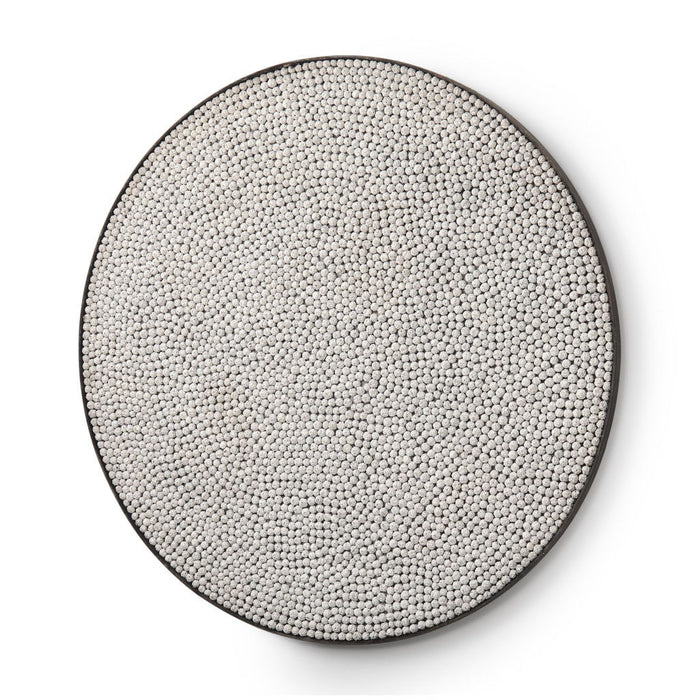 Sphere Decorative Wall Sculpture - Gray