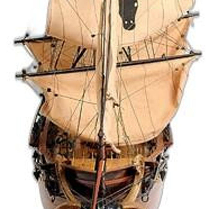 Hand Painted Model Boat (401970) - Brown