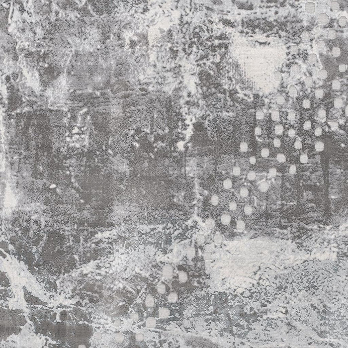 9' X 12' Abstract Area Rug - Gray And Blue